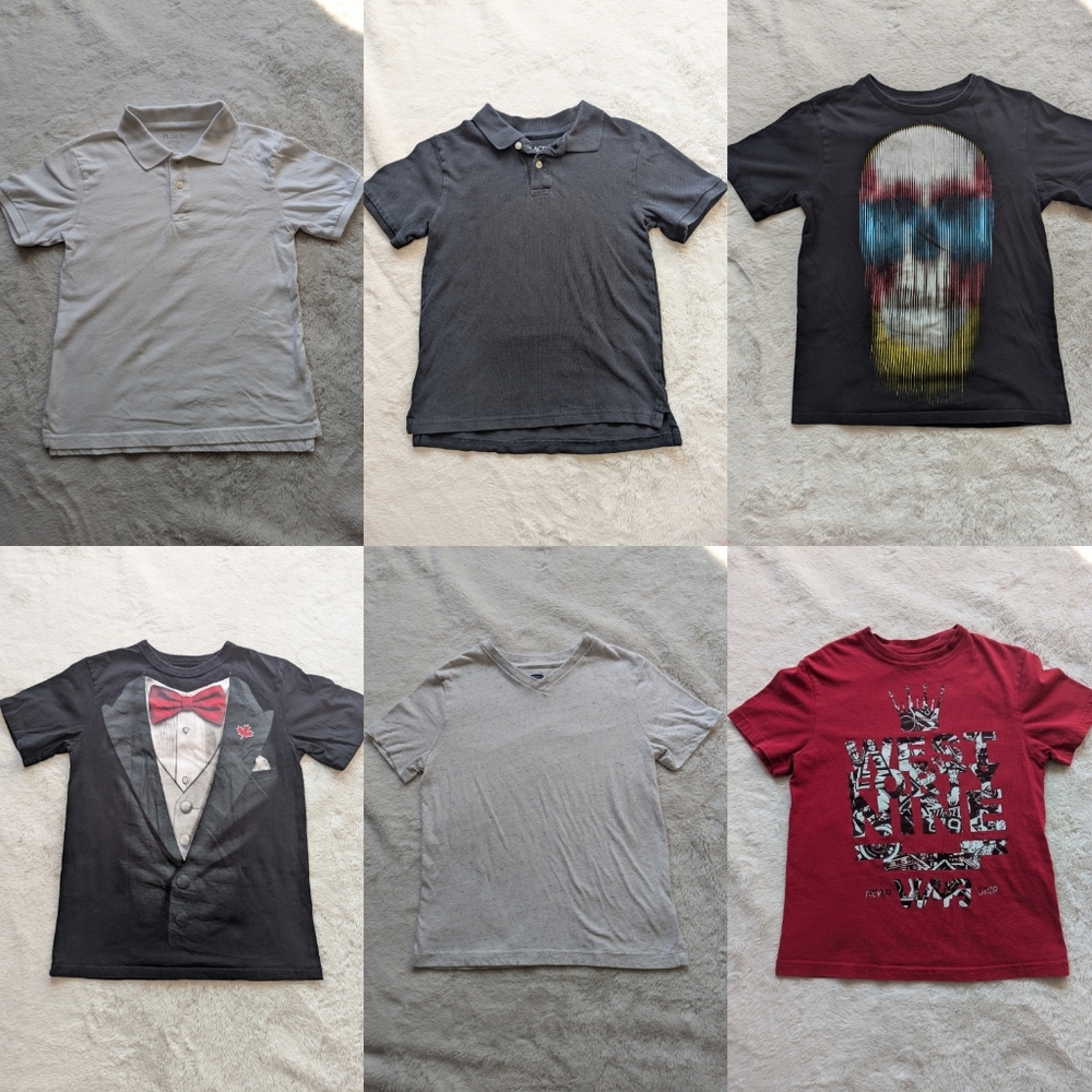 Bundle Of 6 Boys Shirts